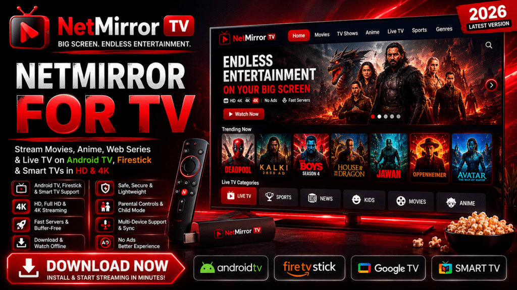 NetMirror TV (Android TV, Firestick & Smart TV)